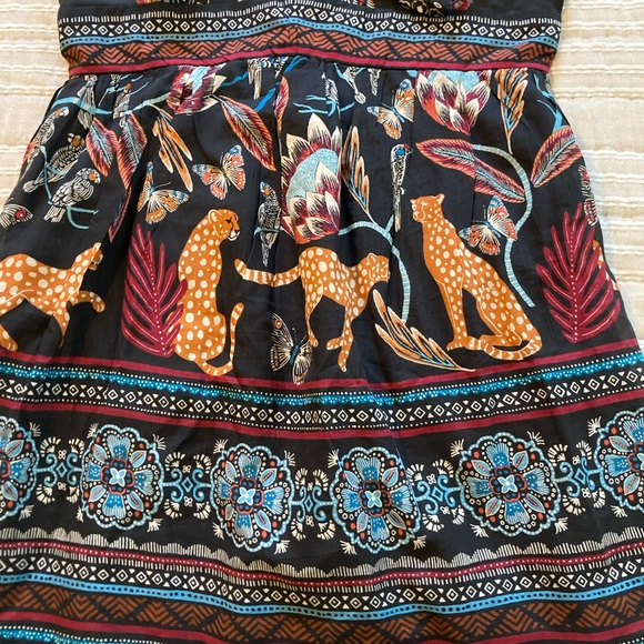 Anthropologie Deep V-Neck Plunge Mini Dress - Picture 6 of 9